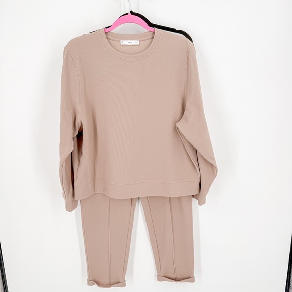 Mango Sweaters - Mango Women's Sweater Set in Taupe